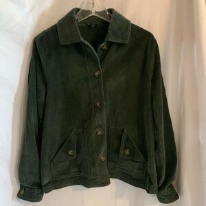 Brooks Brothers Dark Green Corduroy Utility Jacket